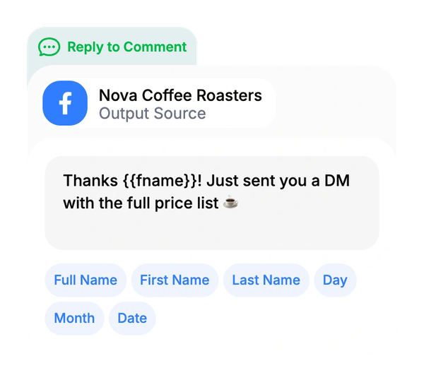 Reply to Comment node